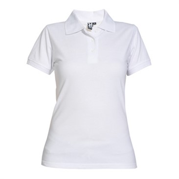 Polo Senhora 100% algodão, ponto piqué, 190 g/m²